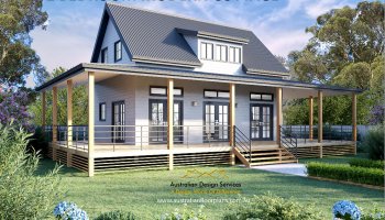 2 bedroom Modern Farm House Plan